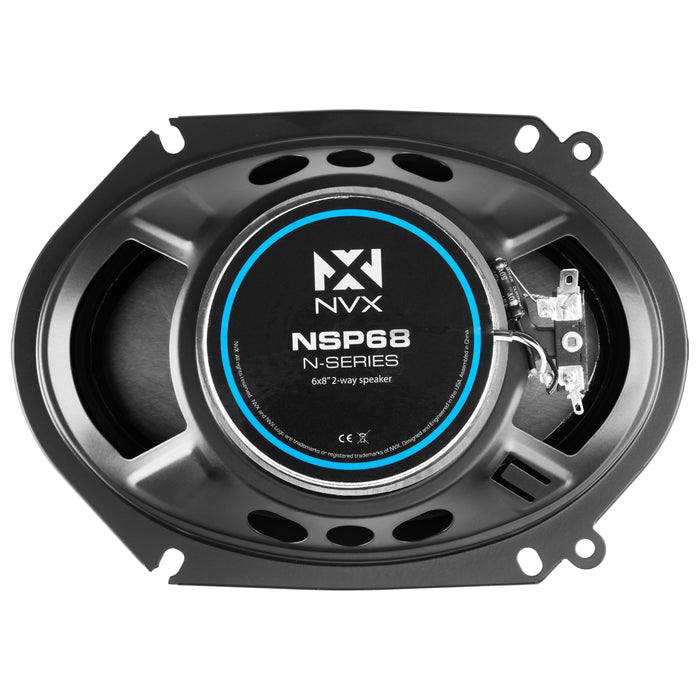 NSP68 540W Peak (180W RMS) 6x8" N-Series 2-Way Coaxial Speakers with 20mm Silk Dome Tweeters