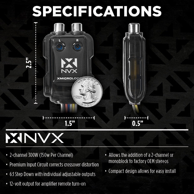 XMICROLOC2 2-Channel 300W Micro Line Output Converter with Remote Turn-on Trigger