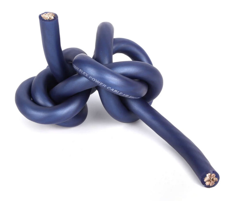 XW0BL20 20 ft. of Frosted Blue 1/0-Gauge True Spec 100% Oxygen-Free Copper EnvyFlex Power/Ground Wire