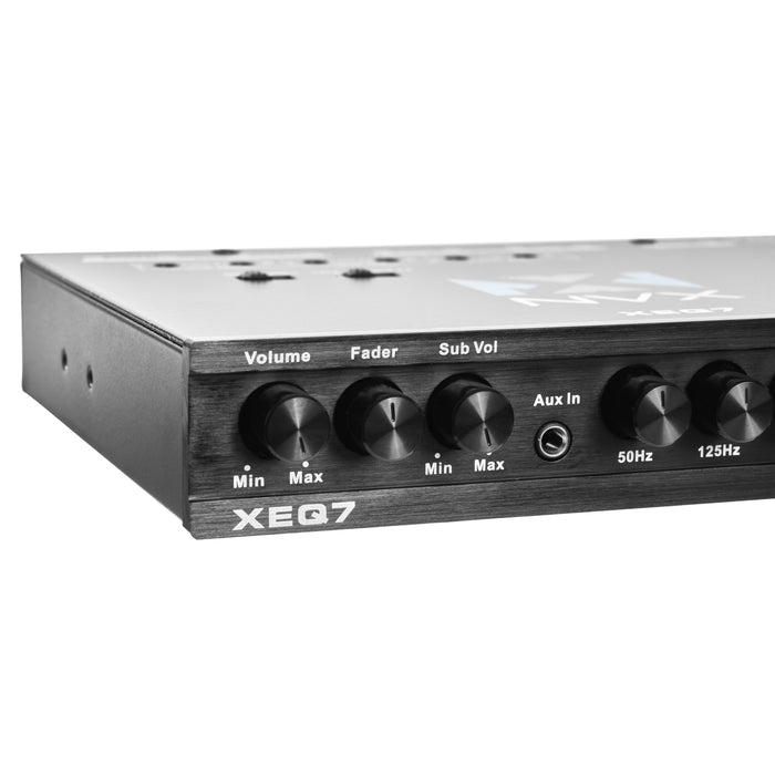 XEQ7 7-Band Graphic Equalizer with Front 3.5mm Auxiliary Input