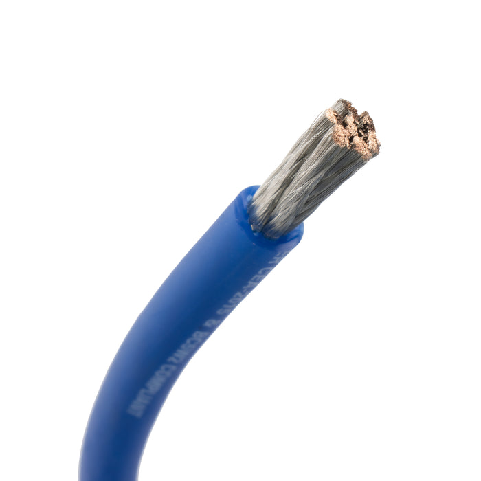 XW4BL20 20 ft. of Frosted Blue 4-Gauge True Spec 100% Oxygen-Free Copper EnvyFlex Power/Ground Wire